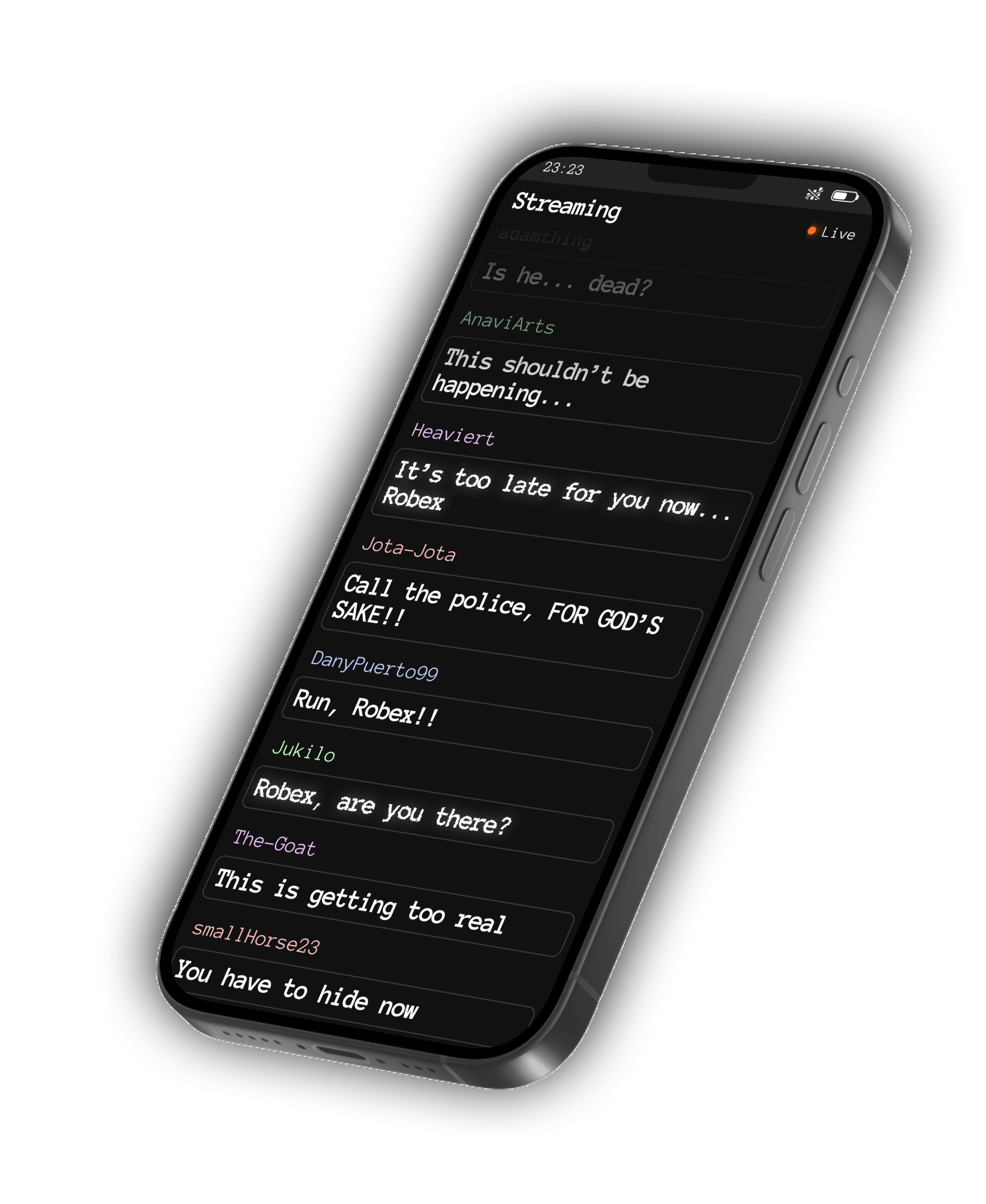 Phone with chat